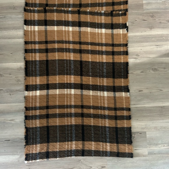 Plaid Brown and Black Scarf Body Wrap Fall /Autumn Accessories - Picture 1 of 1